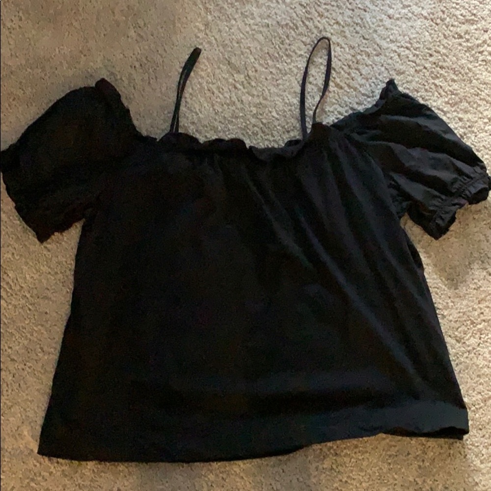 Black Off The Shoulder Top